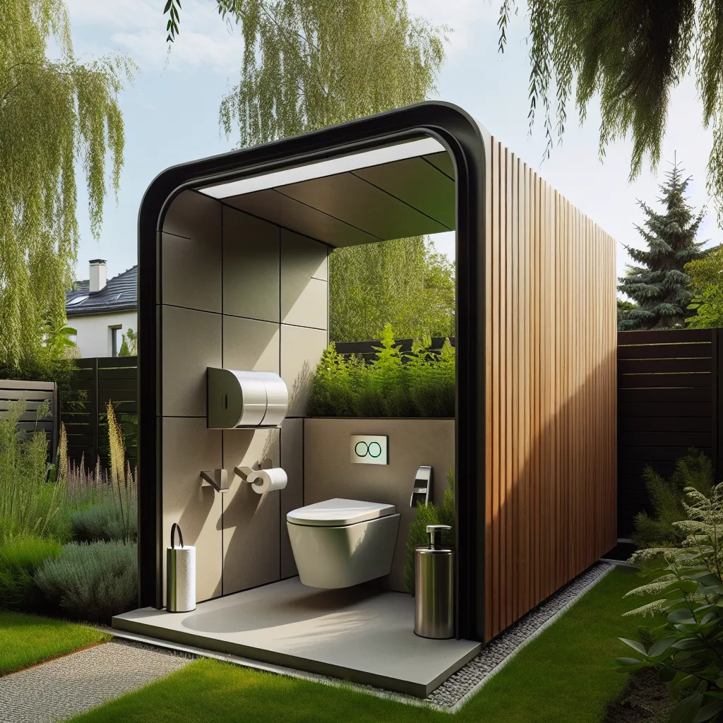 Nowoczesna toaleta na działkę w Katowicach