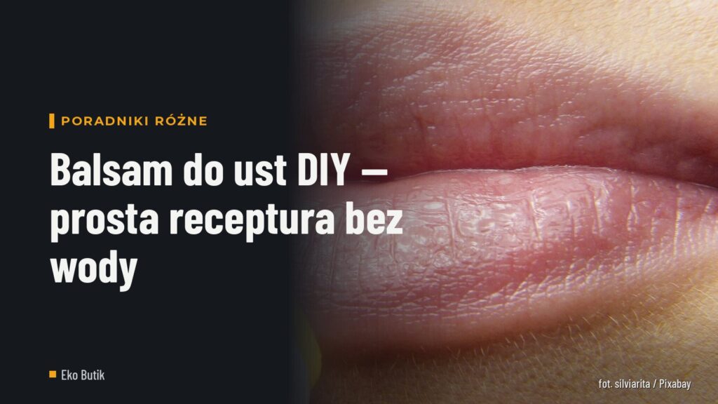 Balsam do ust DIY — prosta receptura bez wody