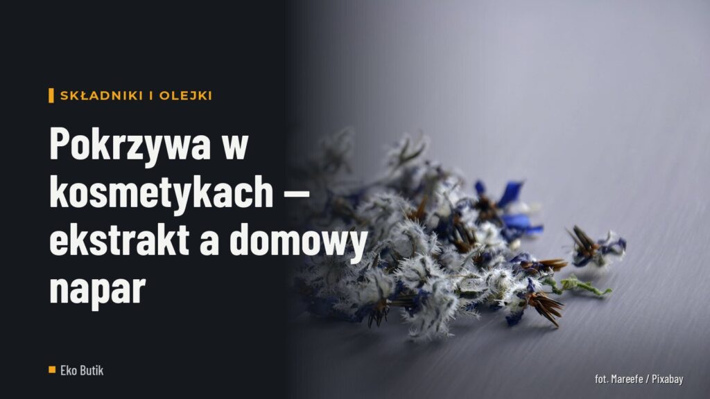 Pokrzywa w kosmetykach — ekstrakt a domowy napar